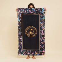 Плажна кърпа с принт Olaian, 145х85 см, Многцветна, снимка 1 - Хавлиени кърпи - 45657494