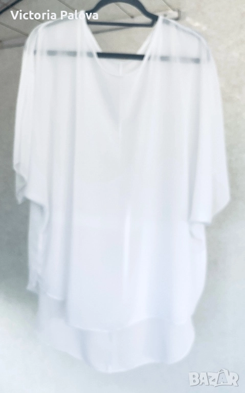 Италианска бяла блуза- туника, снимка 1