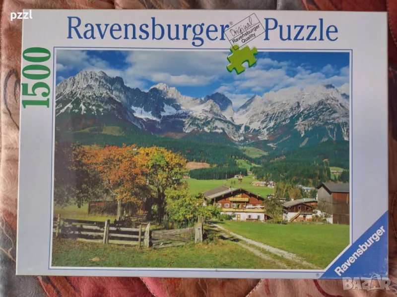Пъзел "Tyrolean landscape" Huber 1999 г. Ravensburger 1500 части, снимка 1