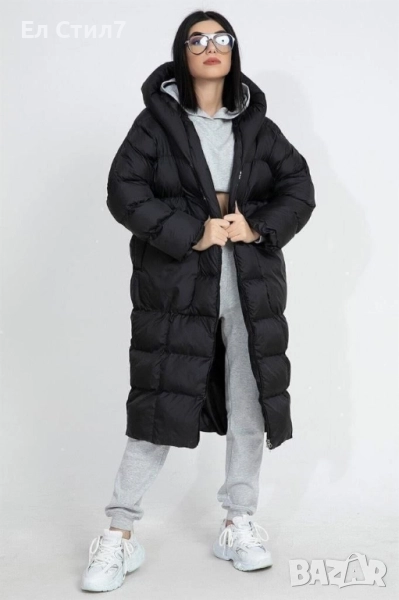 📌Черно Зимно яке Силиконов пълнеж С М Л ХЛ размер Цена 66лв., снимка 1