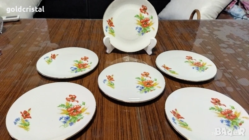 Стар английски костен порцелан чинии , снимка 1