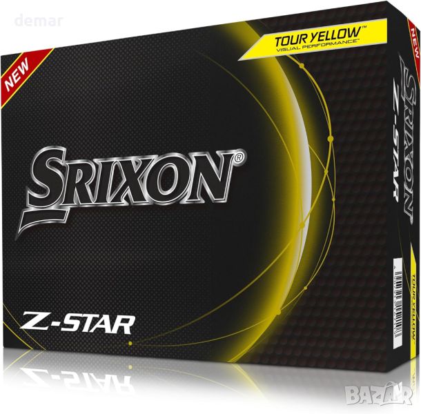 Топки за голф Srixon Z Star 8, Премиум голф аксесоари, 4х3 броя, жълти, снимка 1