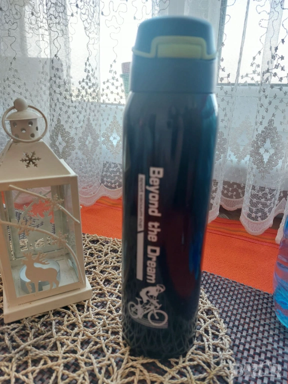 Нова спортна термо бутилка за течности от неръждаема стомана, снимка 1