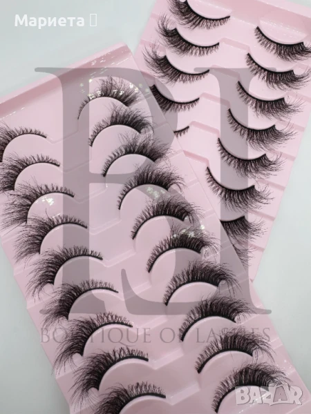 3D мигли естествен косъм • F02 •, снимка 1