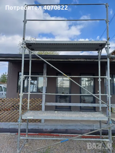 Швейцарско поцинковано скеле AEBI с метални пътеки, снимка 1