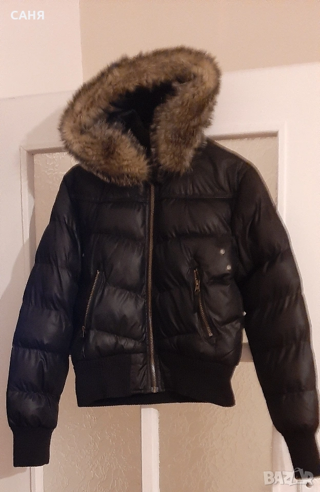 Топло ,дамско якенце с качулка, снимка 1