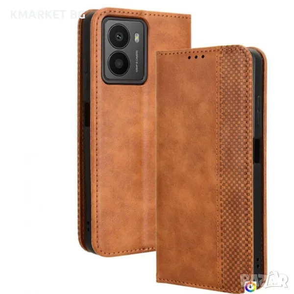 HMD Fusion 5G Retro Texture Wallet Калъф и Протектор, снимка 1