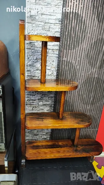 дървена винтидж етажртка, снимка 1