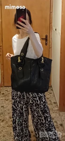 Кожена дамска чанта, снимка 1