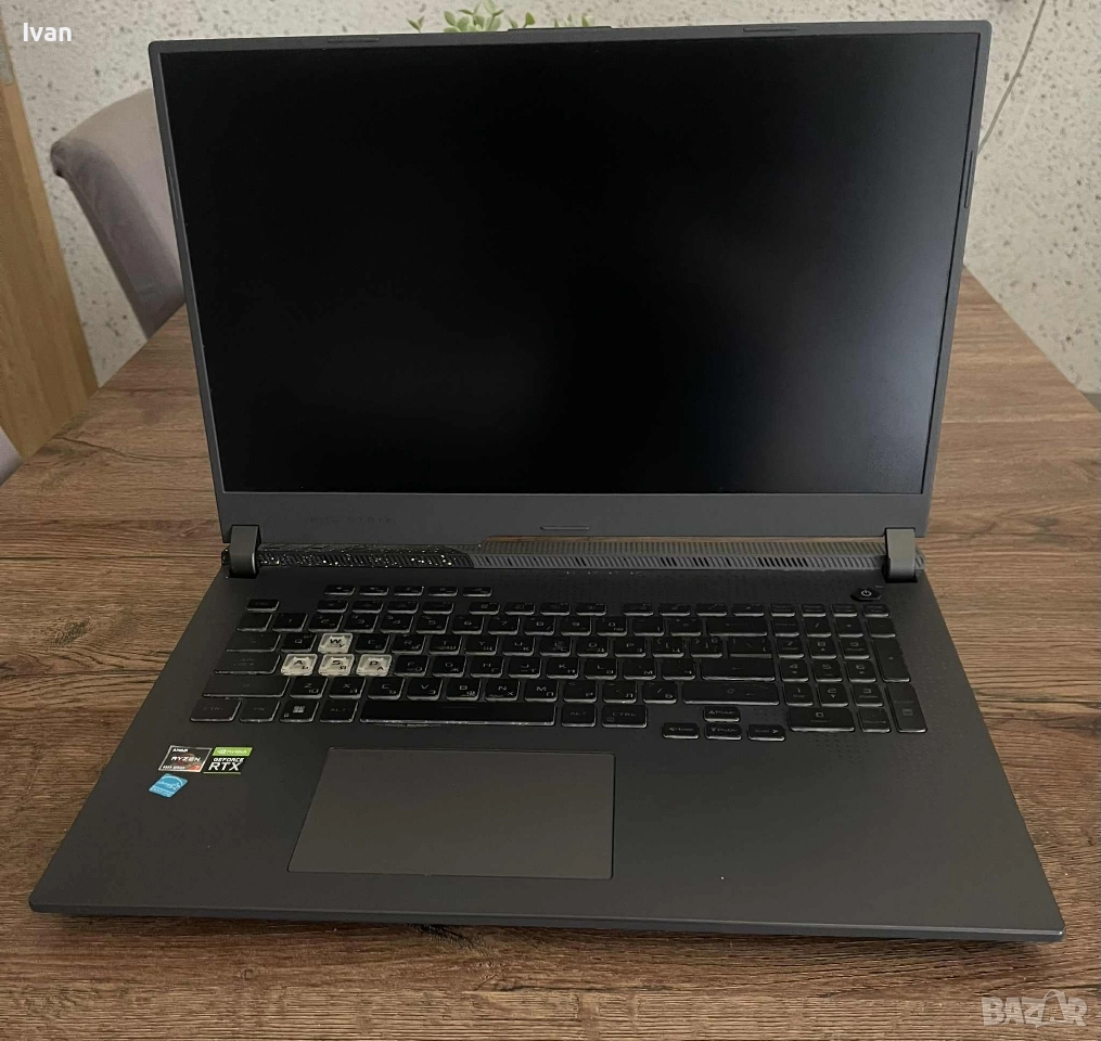 Геймърски Лаптоп ASUS ROG Strix G17 (2022) – RTX 3060 / R7 6800H / 360, снимка 1