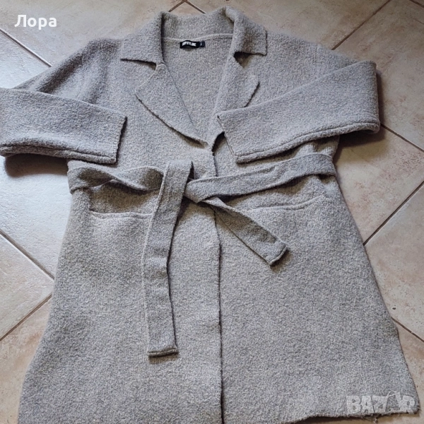 Дамска жилетка с колан , снимка 1