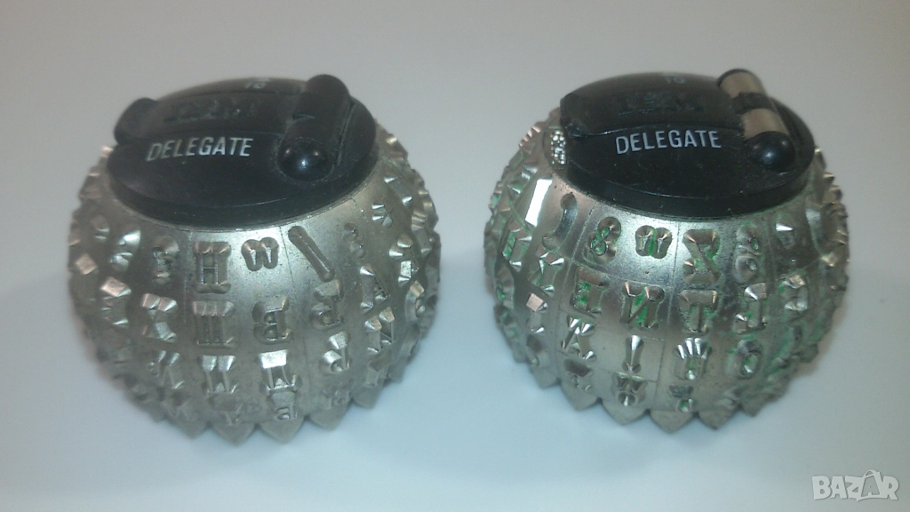 Топки за пишещи машини IBM Selectric, шрифт Delegate 10; typeballs, golf balls, снимка 1