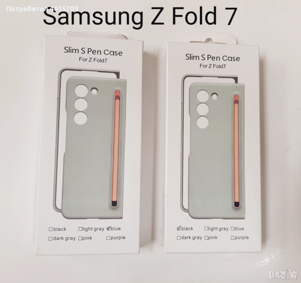 Калъф за Samsung Z Fold 7 Slim S Pen Case с писалка , снимка 1