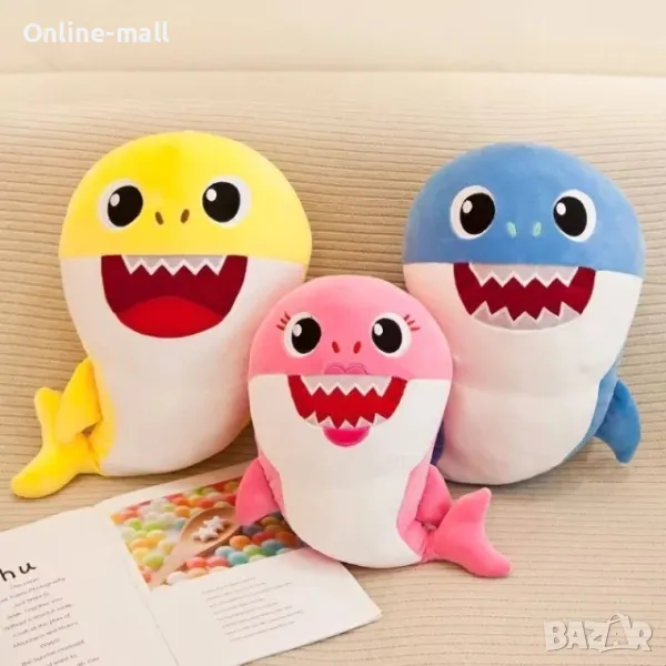 Плюшена музикална играчка Бейби Шарк Baby Shark музикални играчки, 25см, снимка 1