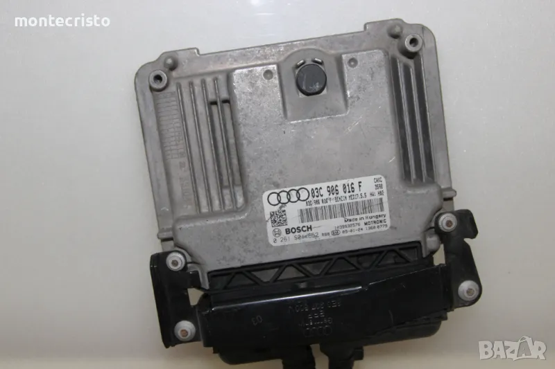 Моторен компютър ECU Audi A3 8P facelift / 03C 906 016 F / 03C906016F / 0 261 S04 652 / 0261S04652, снимка 1