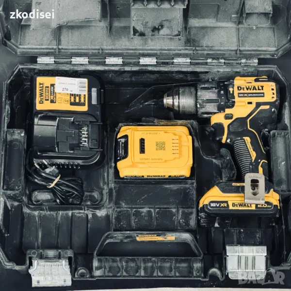 Акумулаторен винтоверт DEWALT - DCD709 с 2бр. батерии, зарядно и куфар, снимка 1