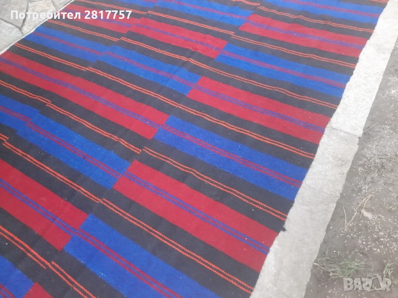 Автентична вълнена черга от миналия век! Нова, снимка 1