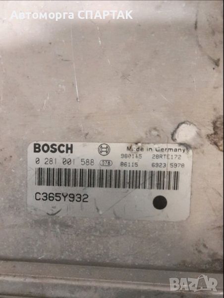 КОМПЮТЪР ЗА ДВИГАТЕЛ ALFA ROMEO 156 2.4 JTD BOSCH 0281001588, 0 281 001 588, C365Y932, снимка 1