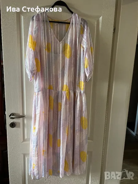 Разкошна нова ежедневна елегантна феерична нежна женствена рокля паднала ниска талия , снимка 1