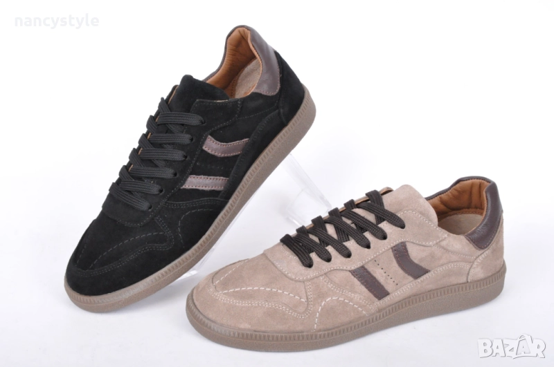 НОВО! Спортни дамски кецове от естествен велур - Два цвята, снимка 1