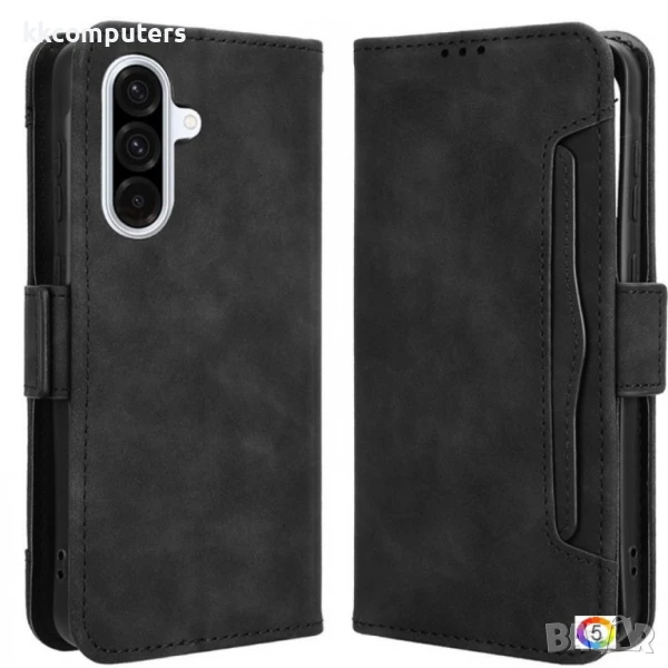 Samsung Galaxy A36 5G / A56 5G Magnetic Wallet Кожен Калъф и Протектор, снимка 1