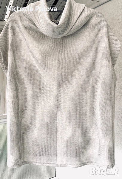 Модерна красива блуза - поло без ръкави, снимка 1