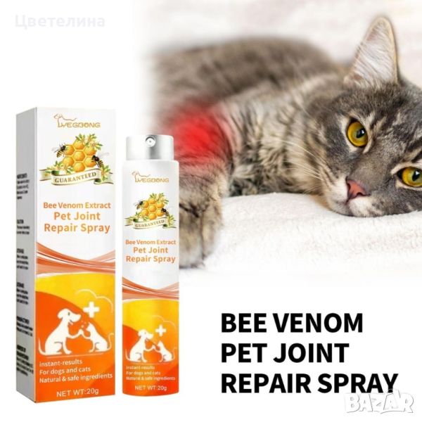 Пчелен екстракт за облекчаване на болки в ставите за домашни любимци Bee venom extract, снимка 1