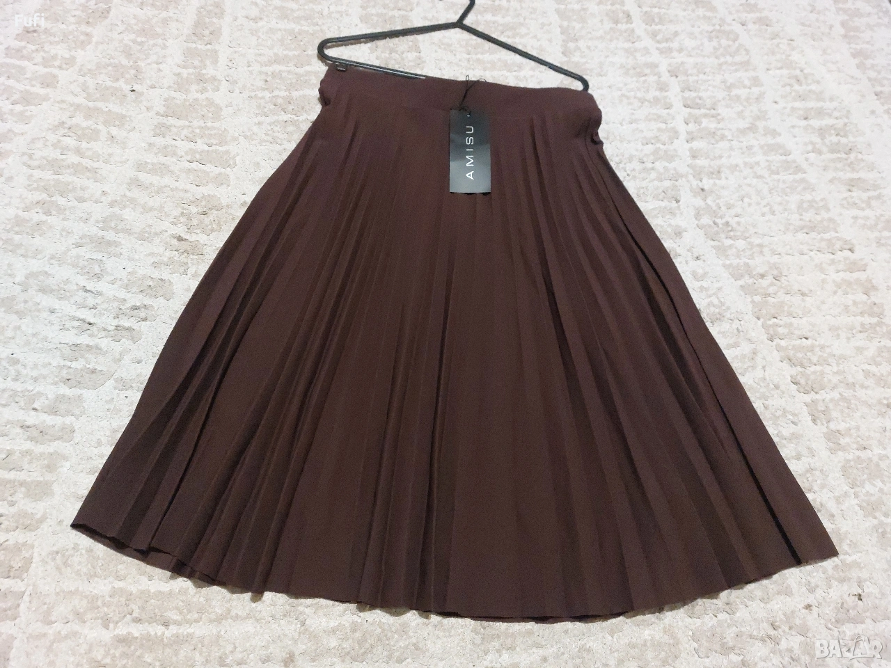 10 евро, нова пласирана дълга пола, с етикет, размер М, размер Л, снимка 1