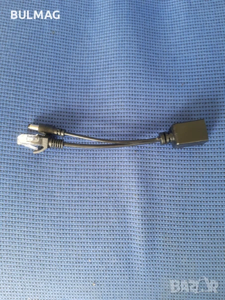 Пасивен PoE инжектор за пренос на сигнал и захранване по UTP / FTP кабели, снимка 1