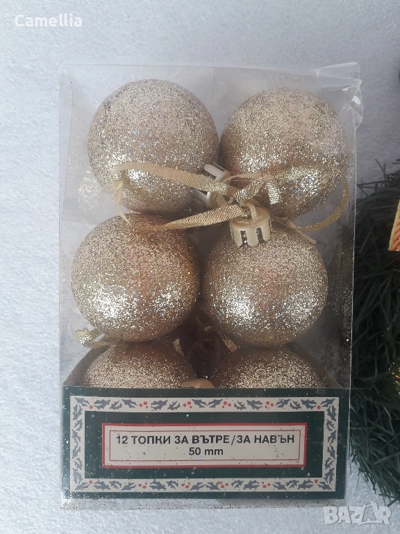 12 броя коледни топки, снимка 1