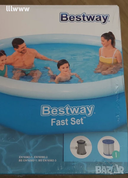 Басейн Bestway + филтрираща помпа, снимка 1