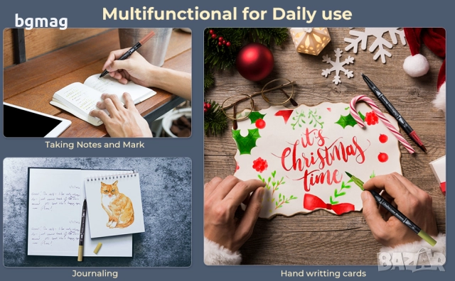 Ohuhu Maui Series маркери с два писеца тип четка и тънък писец, Ohuhu 120 цвята, снимка 12 - Ученически пособия, канцеларски материали - 52186622