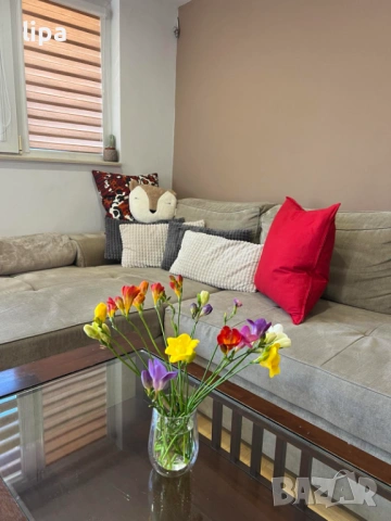 холна маса дърво и стъкло