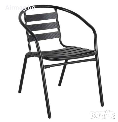 Градински стол метална рамка с алуминий SC-017C, снимка 1 - Градински мебели, декорация  - 45352555