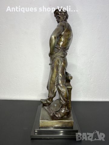 Авторска бронзова статуетка №5311, снимка 5 - Антикварни и старинни предмети - 45191117