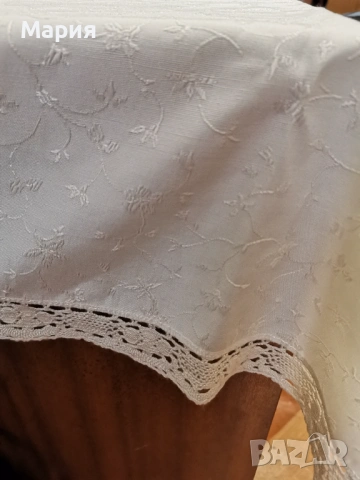 Покривка за маса с дантела , снимка 5 - Покривки за маси - 53861401