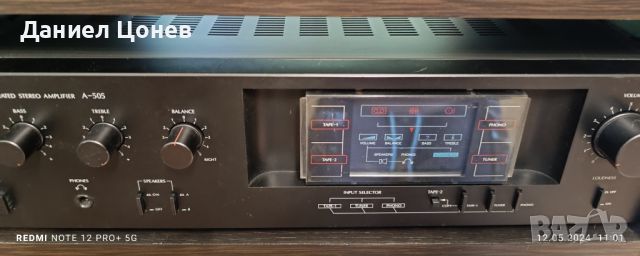 Усилвател SANSUI  A-505, снимка 2 - Ресийвъри, усилватели, смесителни пултове - 45723898