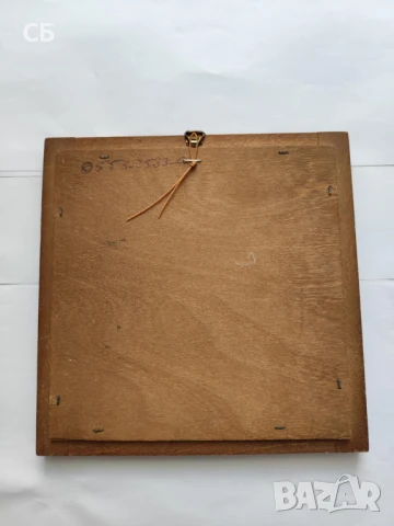 Холандска художествена керамична плочка за стена в дървена рамка, снимка 6 - Декорация за дома - 49270166