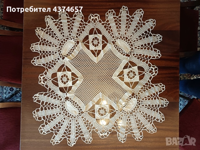 Ръчно плетена покривка 