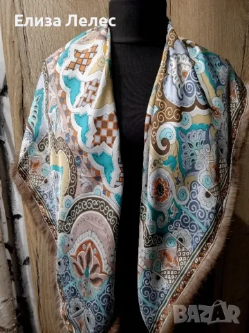 ETRO копринен шал, снимка 9 - Шалове - 49702920