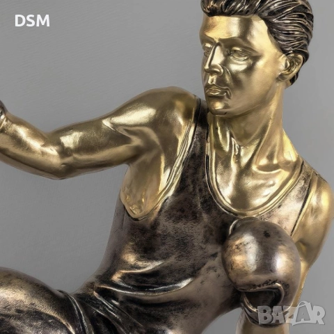 Нова Статуетка Спортист -Колоездач с Велосипед/Футболист/Боксьор/Кикбоксьор, снимка 4 - Декорация за дома - 51740433