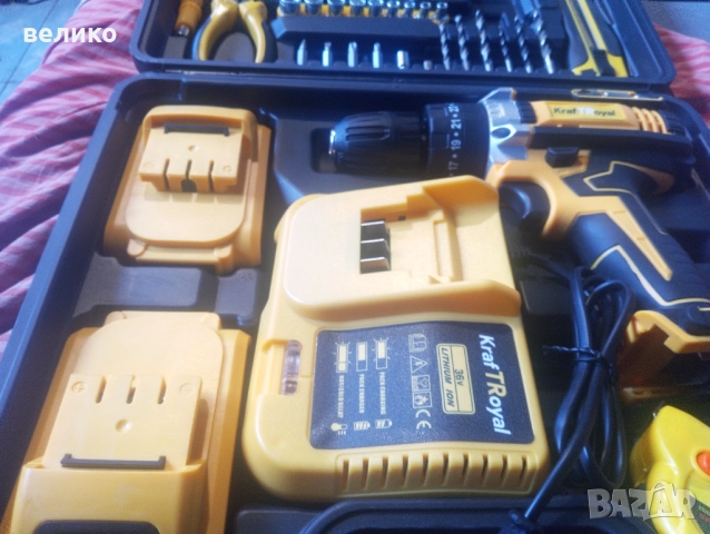 Продавам акумулаторен винтоверт+30 части, снимка 6 - Винтоверти - 52605676