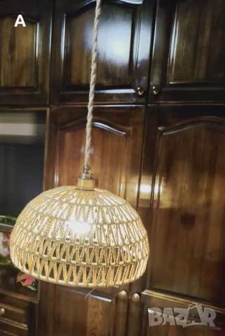 Лампа тип пендел/ лампион с дълъг кабел тип въже, снимка 3 - Лампи за таван - 53064254
