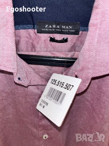 Мъжка риза Zara slim fit , снимка 4 - Ризи - 45144712