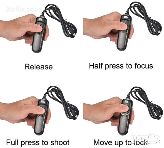 Спусък дистанционно за фотоапарат Canon, Pentax RS-60E3, снимка 4 - Фотоапарати - 50869389