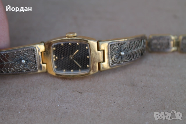 СССР дамски позлатен часовник ''ЛЪЧ'' /17 камъка/ , снимка 9 - Дамски - 52308435