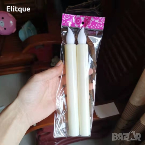 Комплект от 2 броя Led настолни свещи на батерии , снимка 7 - Други стоки за дома - 52903716