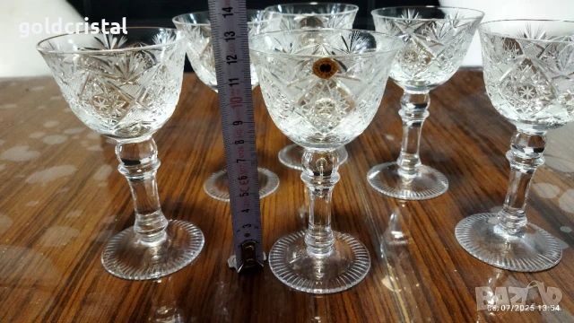 кристални чаши , снимка 3 - Антикварни и старинни предмети - 48922778