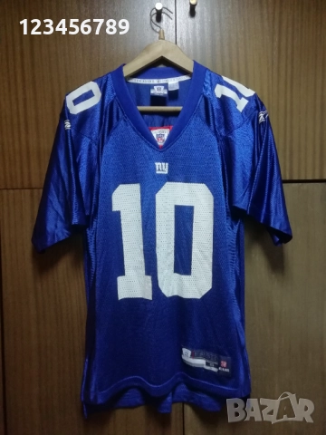 New York Giants Manning #10 Reebok Jersey NFL оригинална тениска фланелка Ню Йорк Манинг , снимка 2 - Тениски - 52666843