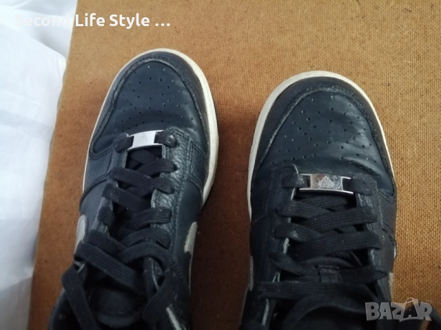 Номер 38 дамски кецове Nike Dunk Low Black Chrome Diamond Panda, снимка 4 - Кецове - 52877852